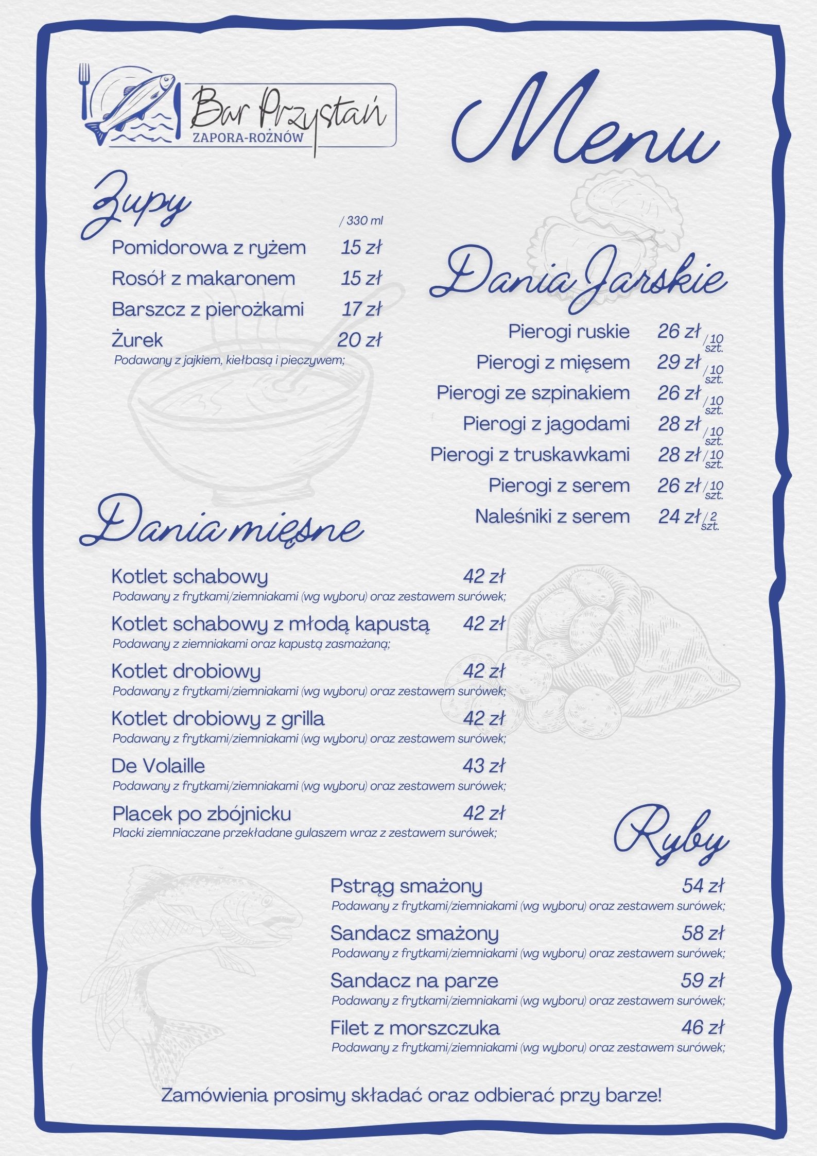Menu strona 1